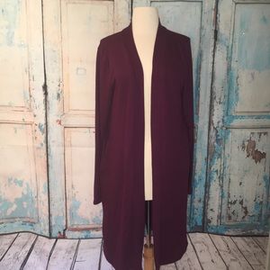 Plum CARDIGAN super soft with pockets